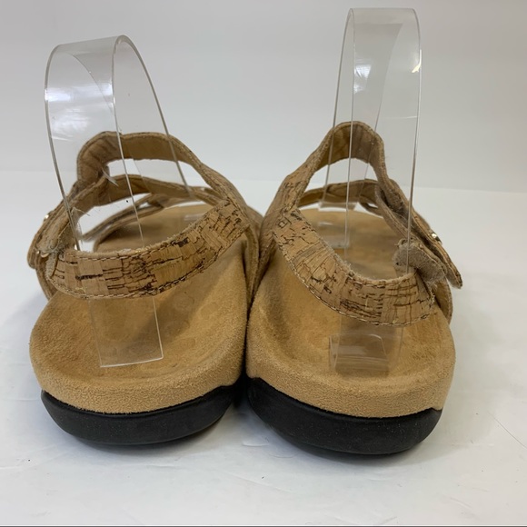 Vionic Paros Backstrap Sandals - Gold Cork 342 - Picture 5 of 9